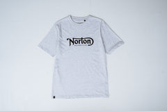 Light Grey Mid Weight T-Shirt with Large Printed Chest Logo