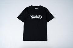Black Mid Weight T-Shirt with Large Printed Chest Logo