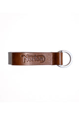 Tan Norton Motorcycles Keychain Nickel